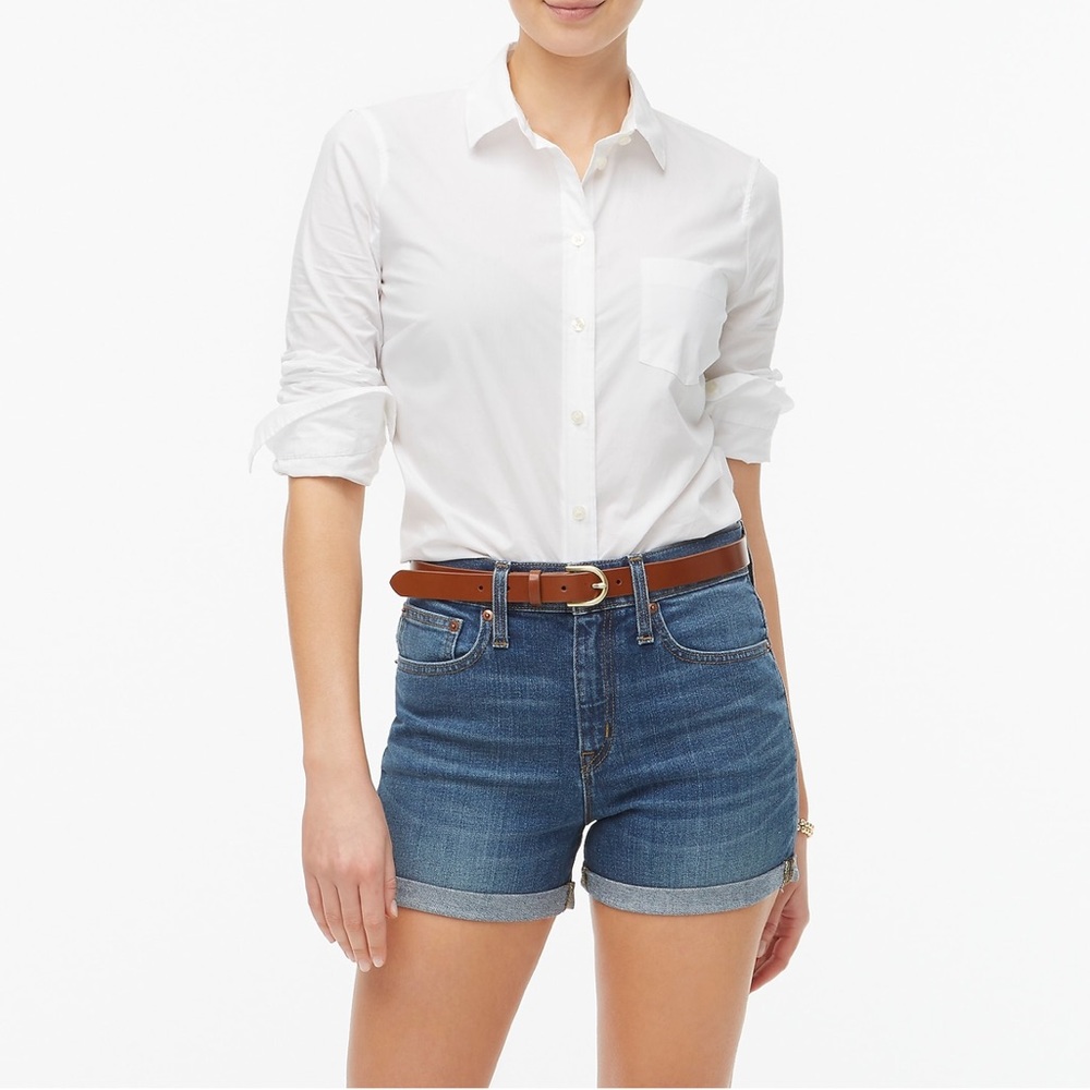 J Crew Factory denim short dark pacific blue wash